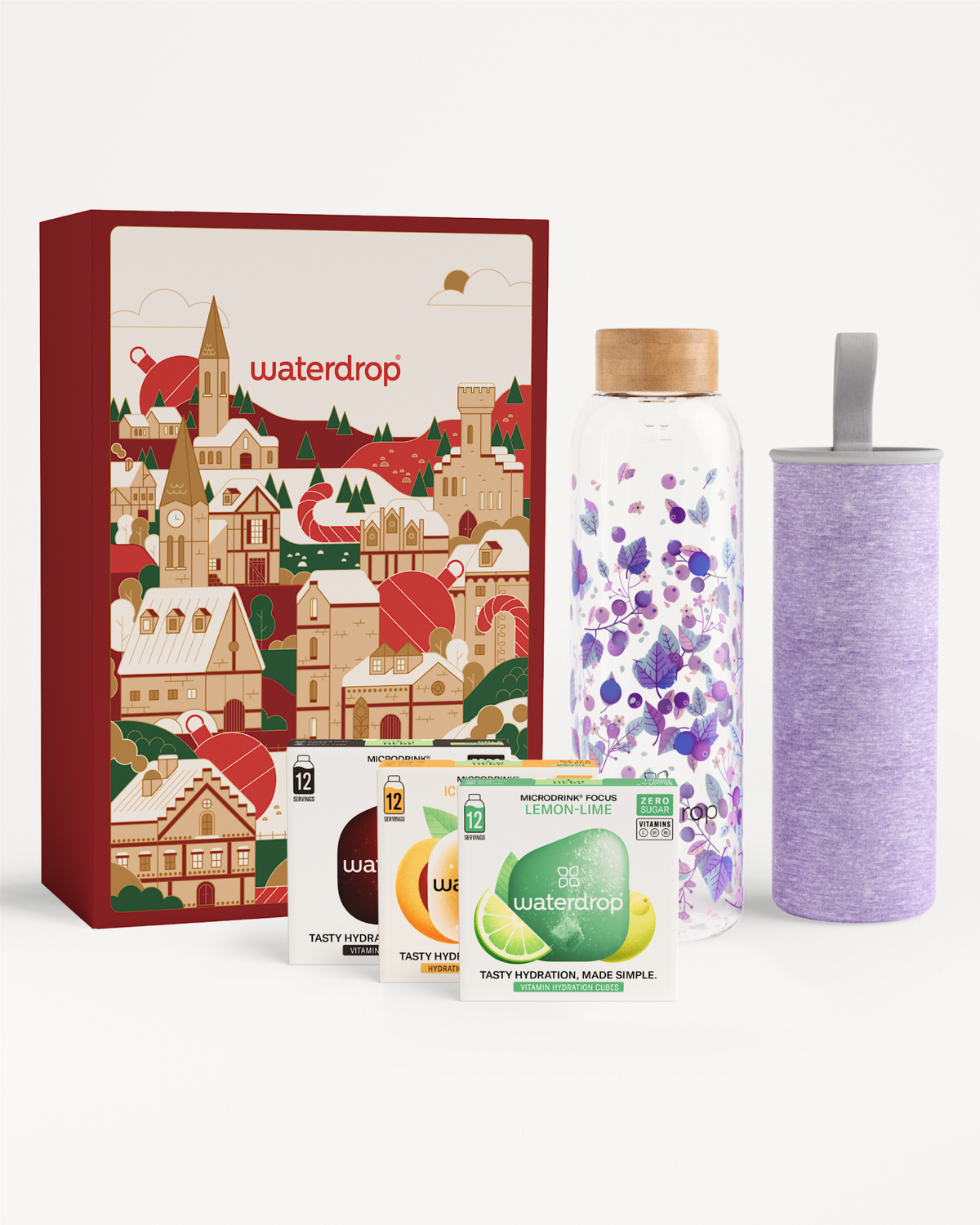 Karácsonyi Ajándékdoboz Üvegkulaccsal