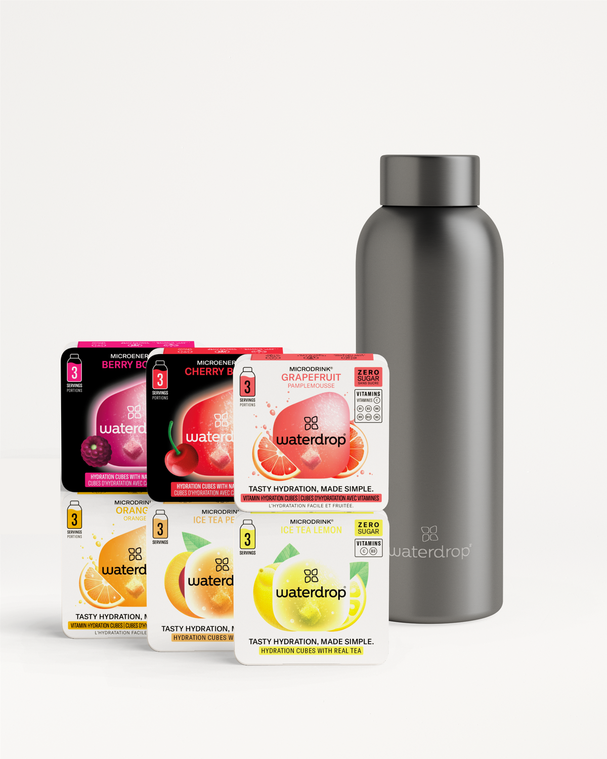 Kóstoló Készlet Metálfényű Thermo Acél Kulaccsal