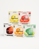 60 darab waterdrop® microdrink 5 különböző ízben. Igyál több vizet!