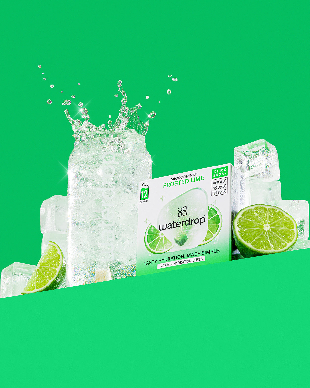 Limited Edition Summer Set with Frosted Lime microdrink cubes.