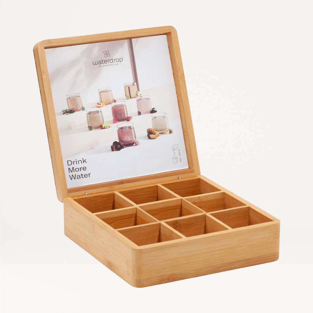 Bambusz tárolódoboz